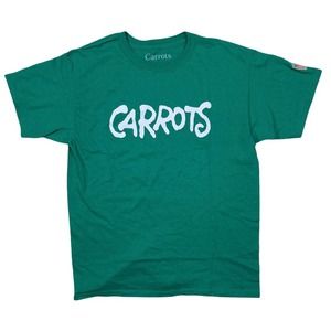 Carrots By Anwar Carrots Men's Hand Written Logo Graphic Tee T-Shirt - Green